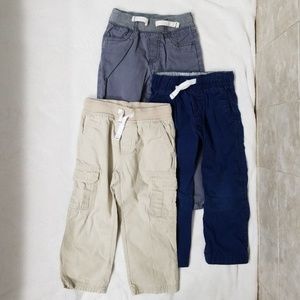 Carter's Boys 3T Pull-on Pants Bundle